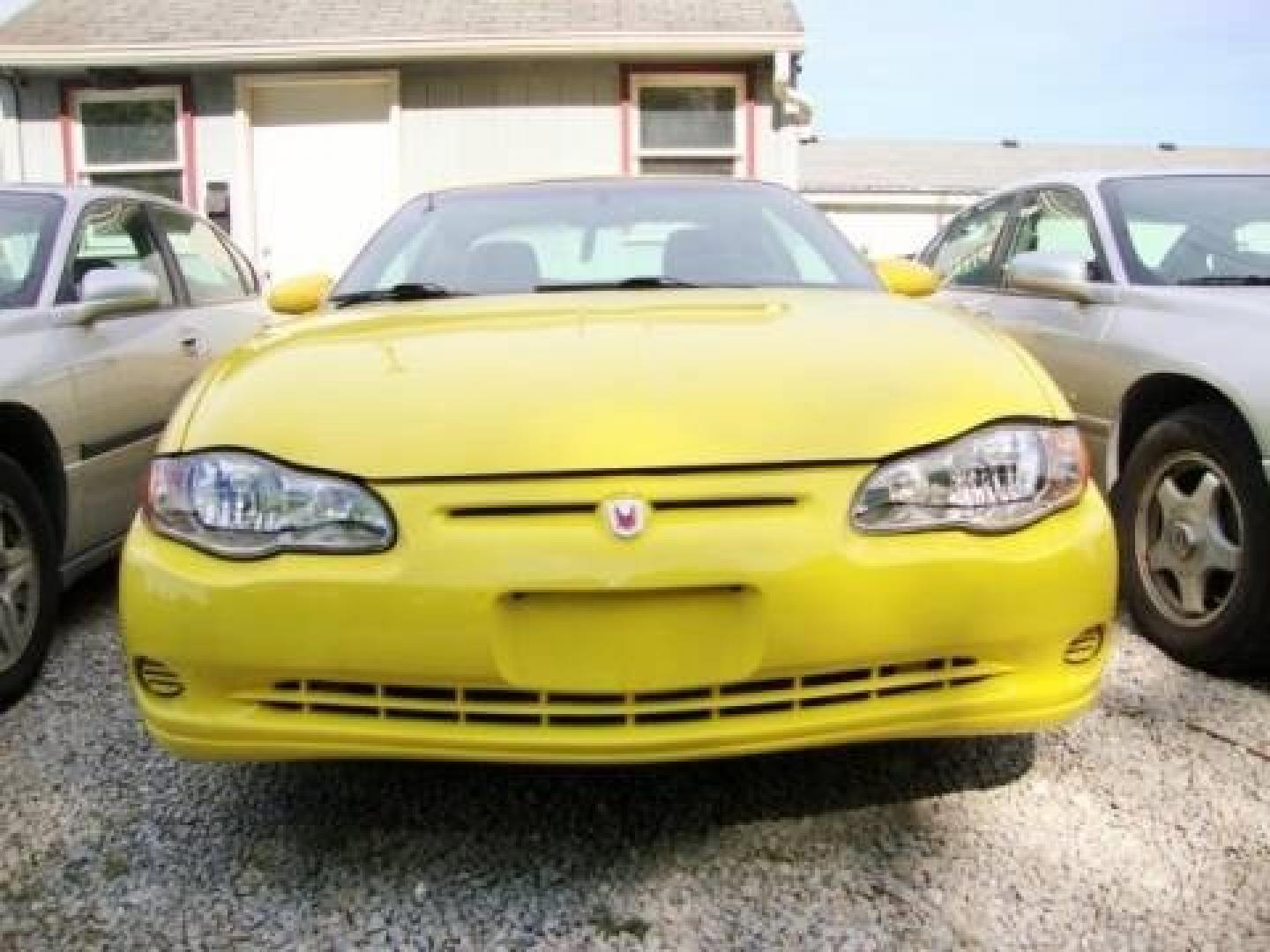 2002 Yellow /BLACK Chevrolet Monte Carlo LS (2G1WW15E229) with an 3.4L V6 OHV 12V engine, 4-Speed Automatic Overdrive transmission, located at 2710A Westlane Rd., Indianapolis, IN, 46268, (317) 291-2000, 39.885670, -86.208160 - Photo#2